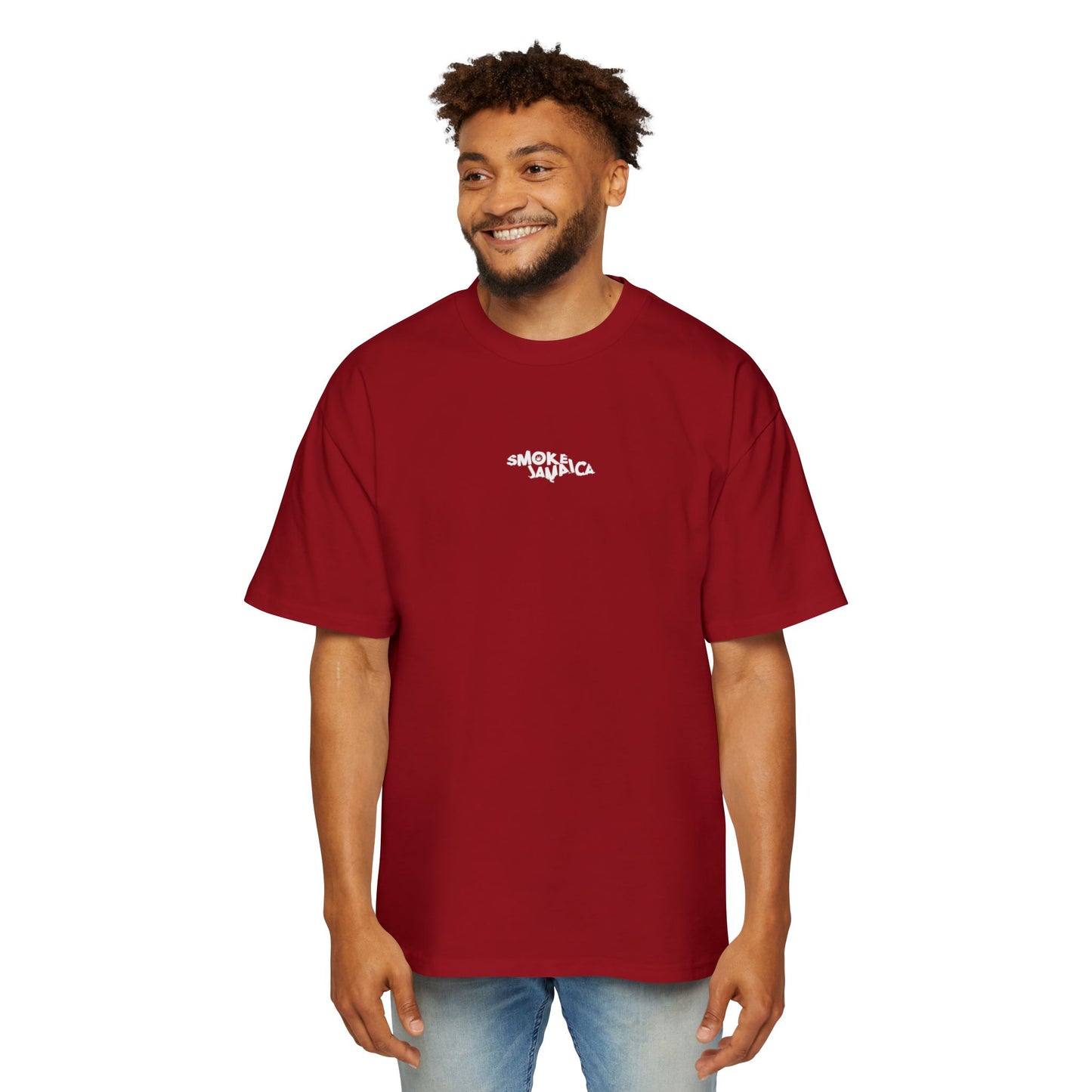 OG SmokeJamaica Logo Oversized Men's Heavy Tee