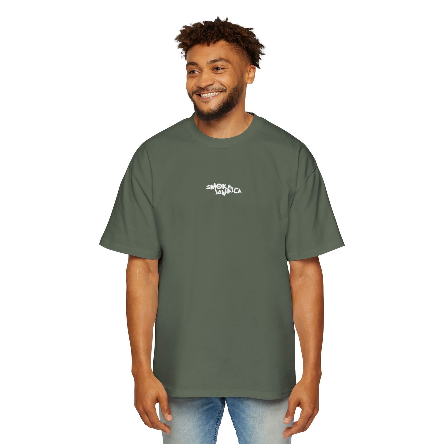 OG SmokeJamaica Logo Oversized Men's Heavy Tee