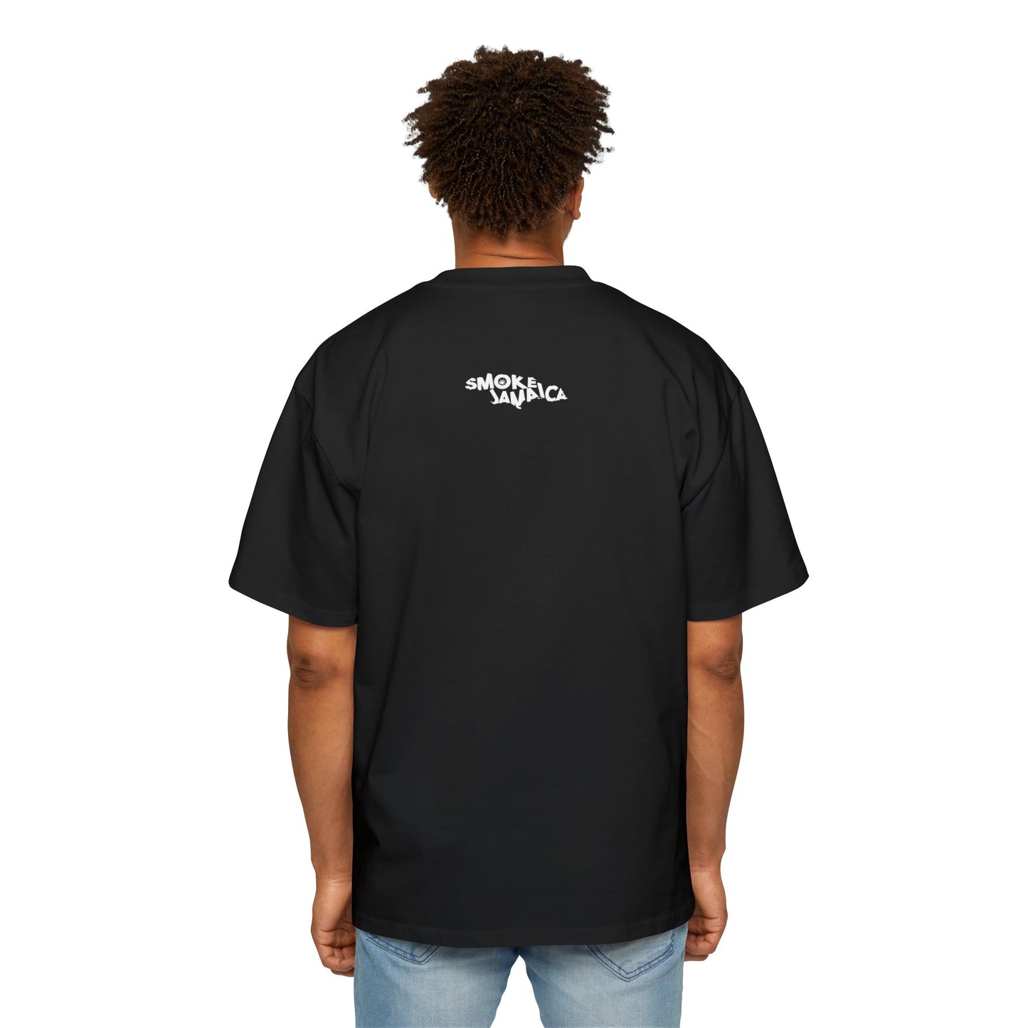 SmokeJamaica Black Heavy Oversized Tee