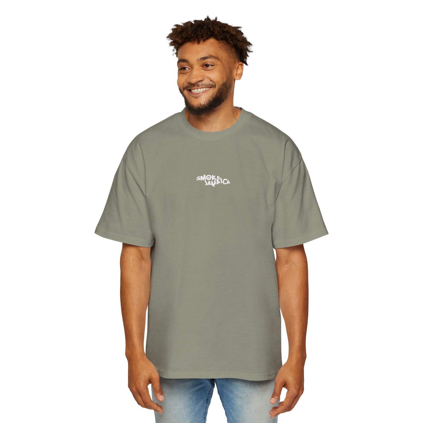 OG SmokeJamaica Logo Oversized Men's Heavy Tee