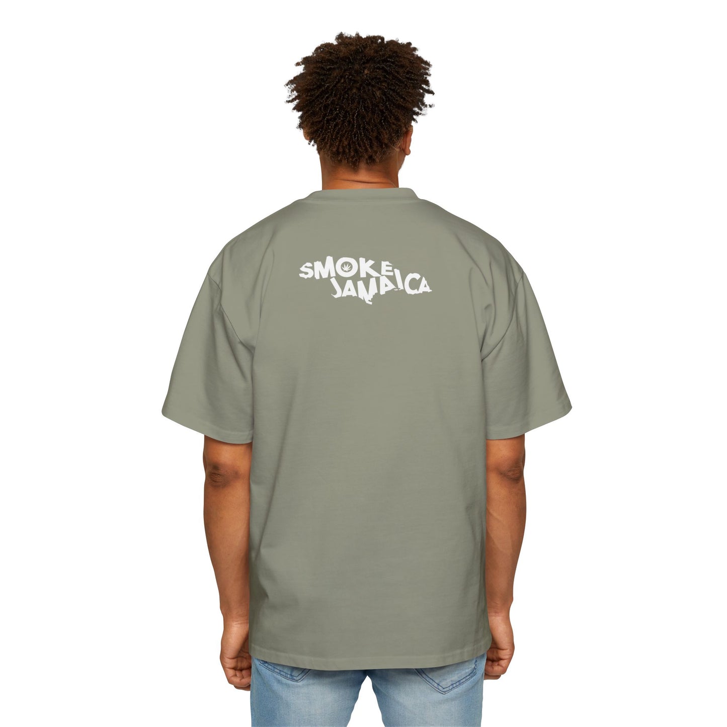 OG SmokeJamaica Logo Oversized Men's Heavy Tee