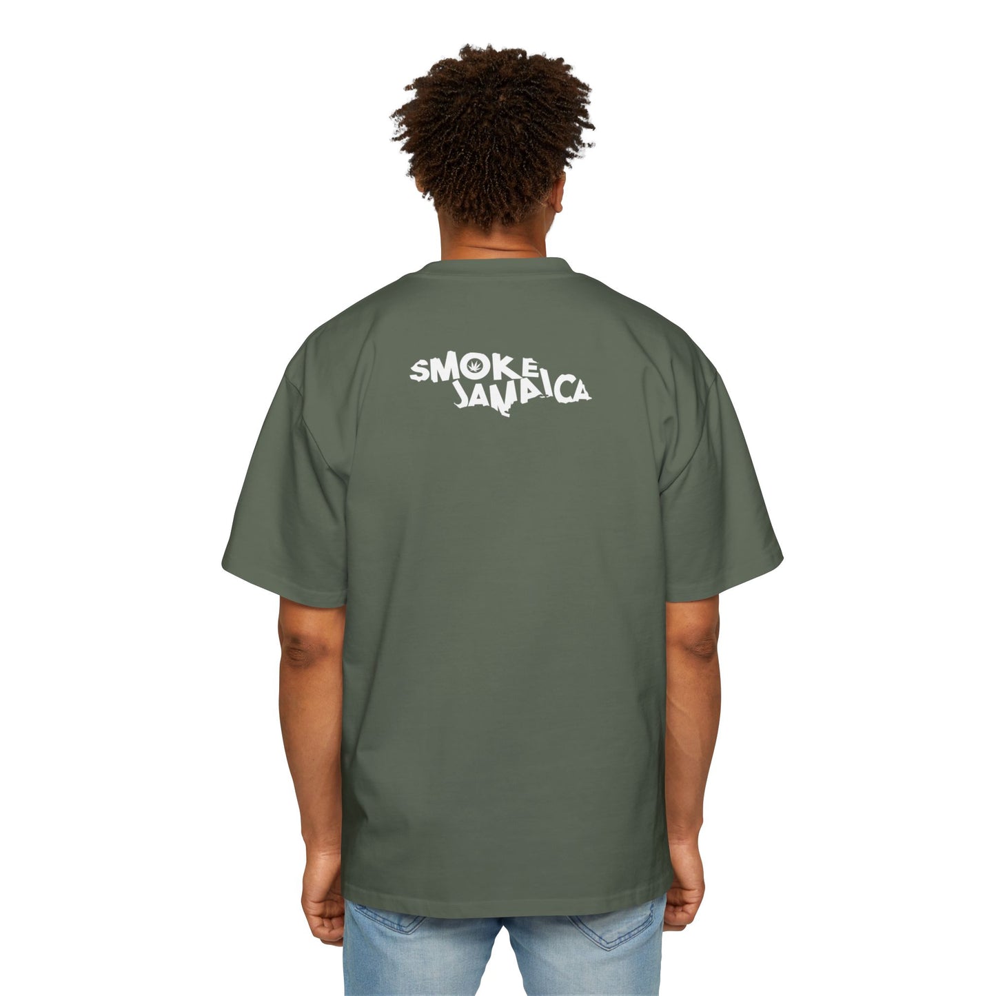 OG SmokeJamaica Logo Oversized Men's Heavy Tee